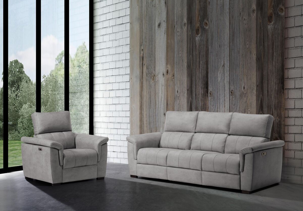 Sofá de líneas luminosas